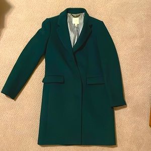 Emerald jcrew coat in a women’s size 2